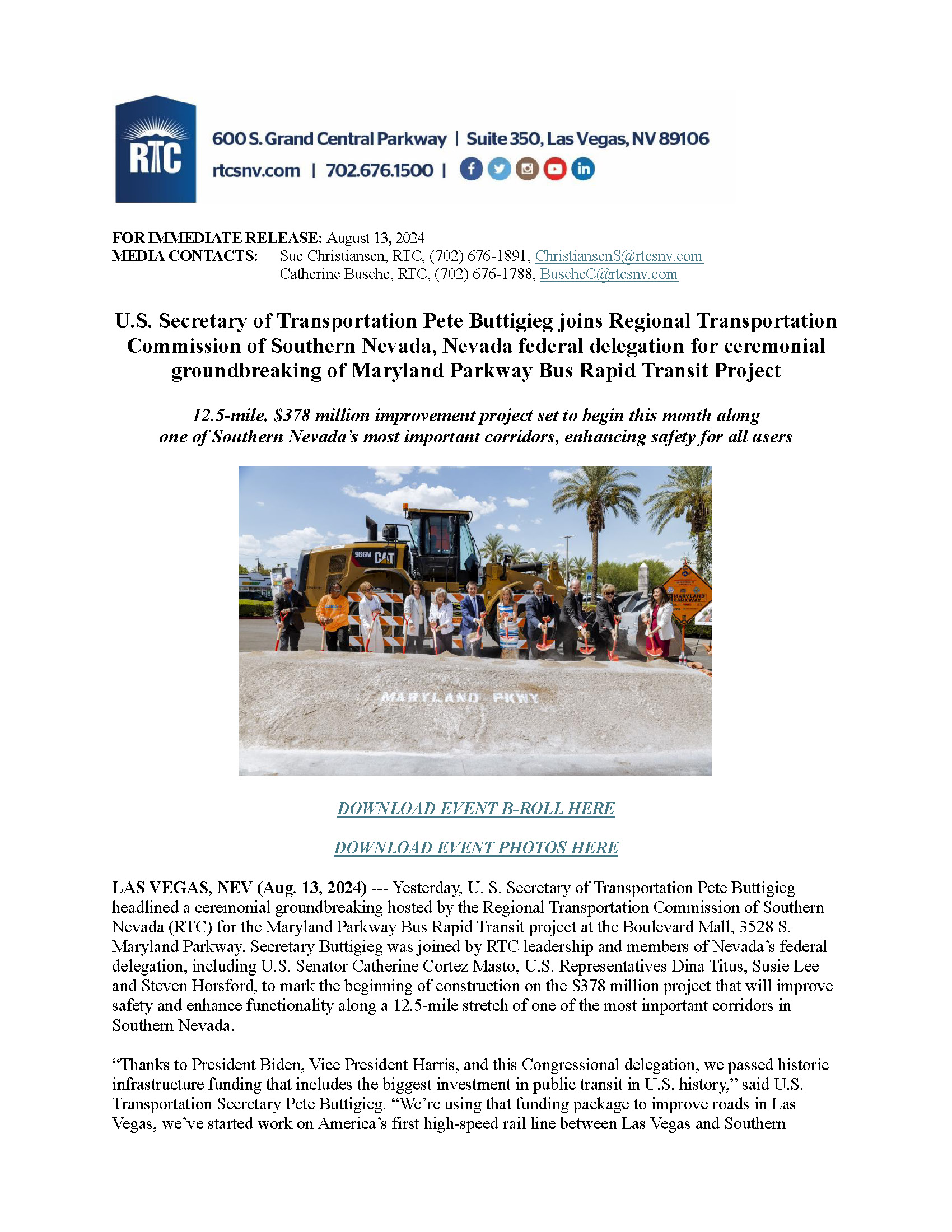 Maryland Parkway Press Release - FINAL - 8.13.24