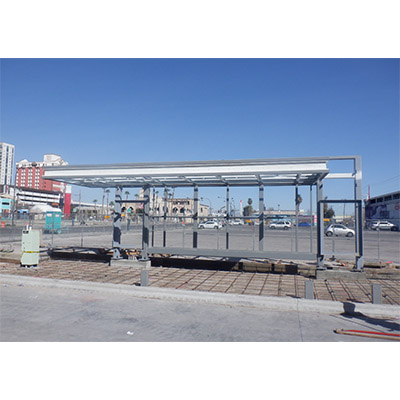 Construction of bus shelter
