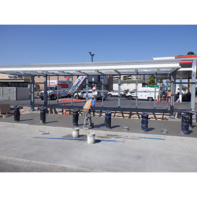 Construction of bus shelter