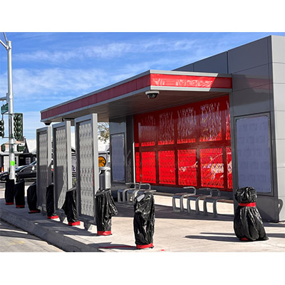 Construction of bus shelter